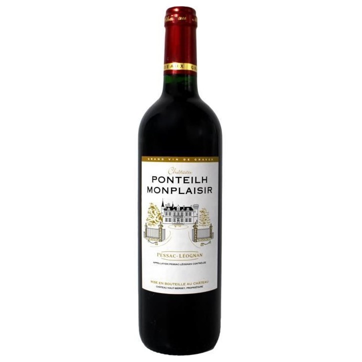 Château Ponteilh Monplaisir 2012 Pessac-Léognan - Vin rouge de Bordeaux