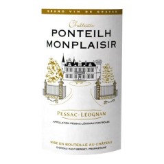 Château Ponteilh Monplaisir 2012 Pessac-Léognan - Vin rouge de Bordeaux