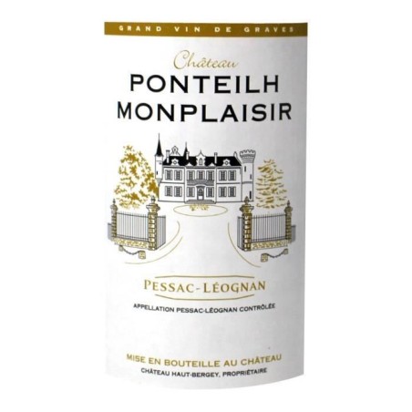 Château Ponteilh Monplaisir 2012 Pessac-Léognan - Vin rouge de Bordeaux