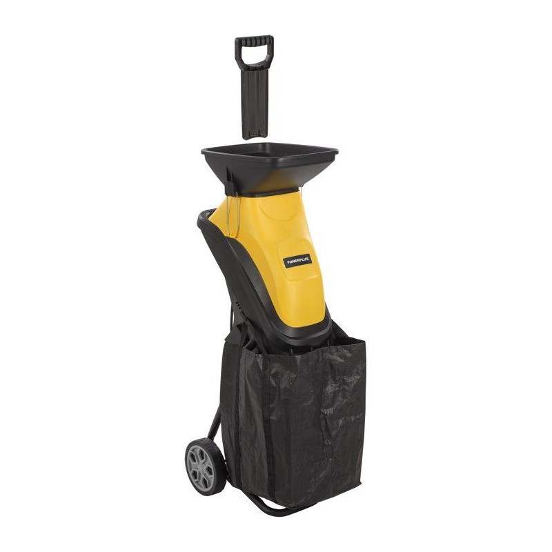 Broyeur de végétaux - POWERPLUS - 2500 W - Epaisseur jusqu'a 44 mm