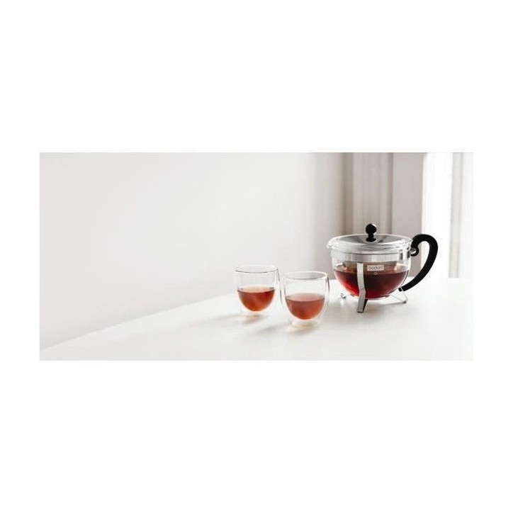 Théiere - BODUM - Chamboard - Tamis en inox - 1.3 l - Brillant