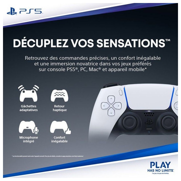 Manette sans fil DualSense - Chroma Teal I PS5 et PC