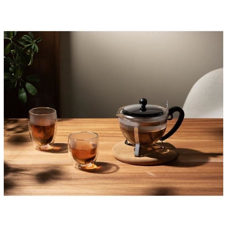 Théiere - BODUM - Chamboard - Tamis en inox - 1 l - Brillant