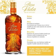 Pura Vida - Piña - Rhum - 37,5% Vol. - 70cl