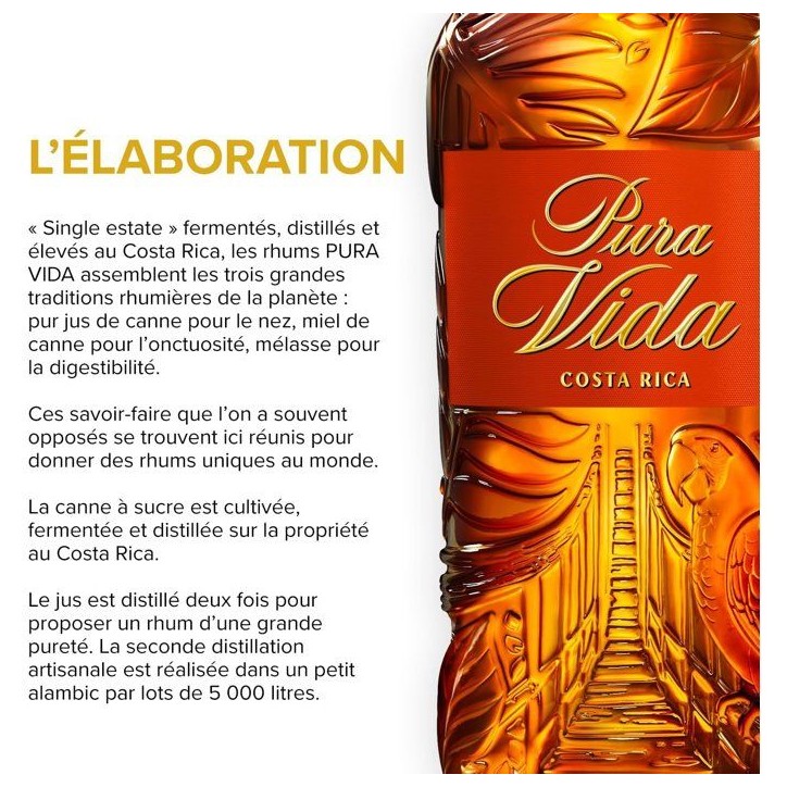 Pura Vida - Piña - Rhum - 37,5% Vol. - 70cl