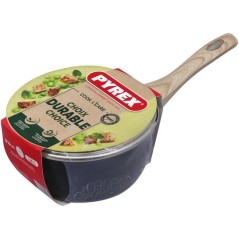 Casserole avec couvercle - PYREX - Cook & Care - 18 cm - Anti-adhéren