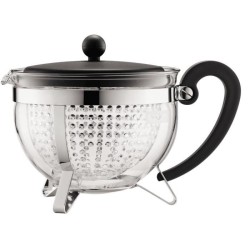 Théiere - BODUM - Chamboard - Tamis plastique - 1.3 l - Noir