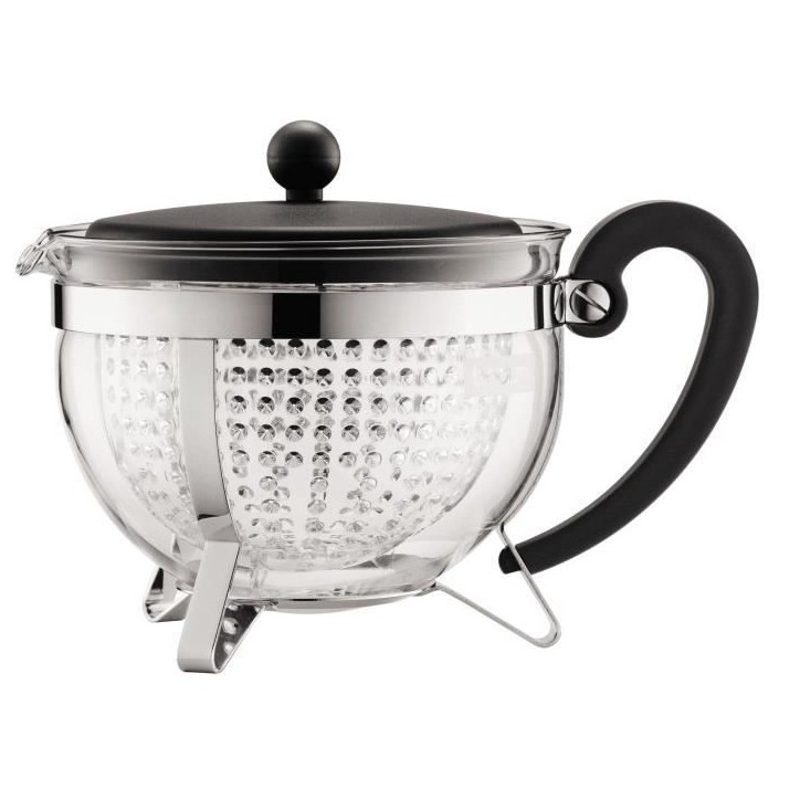 Théiere - BODUM - Chamboard - Tamis plastique - 1.3 l - Noir