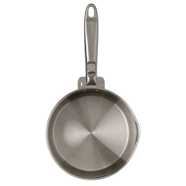 Casserole - PYREX - Infinity - 16 cm - Inox - Poignée amovible - Sans poignée Casserole - PYREX - Infinity - 16 cm - Inox - Poignée amovible - Sans poignée