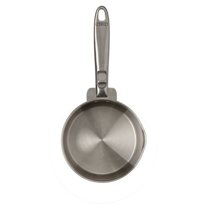 Casserole - PYREX - Infinity - 20 cm - Inox - Poignée amovible - Sans poignée Casserole - PYREX - Infinity - 20 cm - Inox - Poignée amovible - Sans poignée