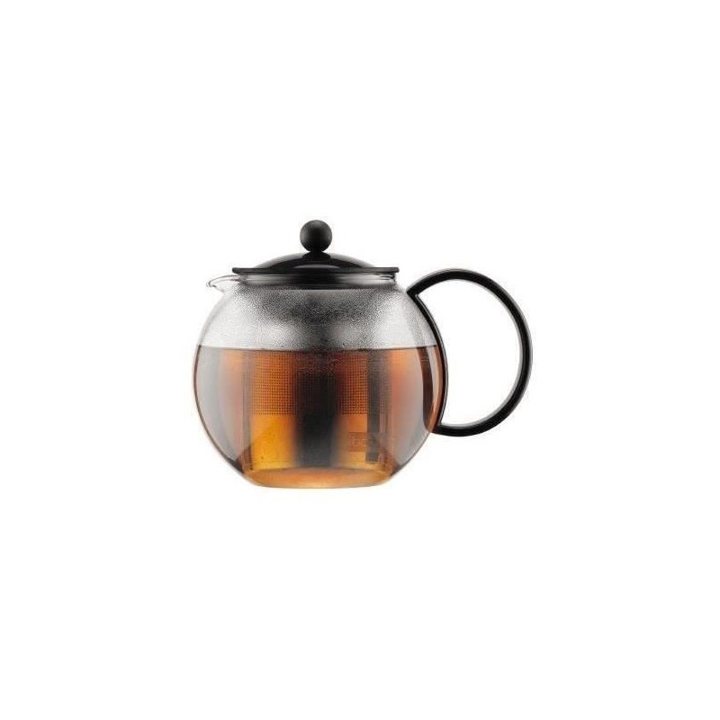 Théiere a piston BODUM - ASSAM - couvercle plastique - filtre en inox Théiere a piston BODUM - ASSAM - couvercle plastique - filtre en inox