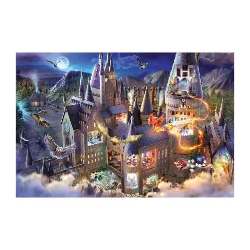 Puzzle 3000 pieces Vue sur le château de Poudlard / Harry Potter, des