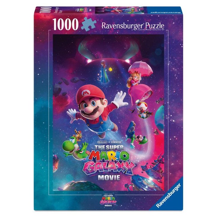 Ravensburger - Puzzle Adulte 1000 pieces - Aventures galactiques ! Super Mario 2 - Des 14 ans - Jeux vidéo Nintendo - 12002061 Ravensburger - Puzzle Adulte 1000 pieces - Aventures galactiques ! Super Mario 2 - Des 14 ans - Jeux vidéo Nintendo - 12002061