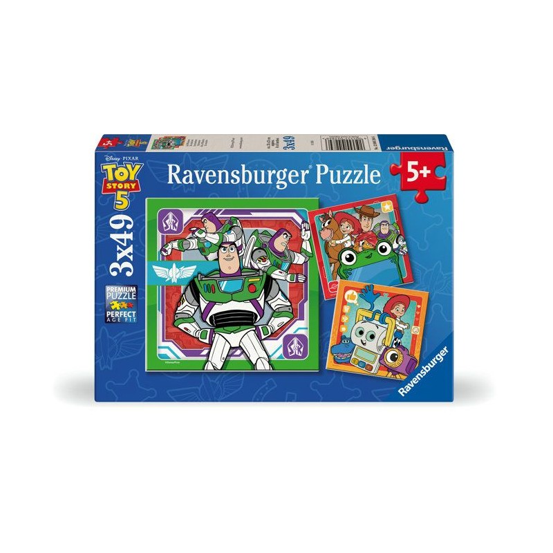 Ravensburger-Puzzle Enfant 3x49 pieces-En mission/Toy Story 5-des 5 an