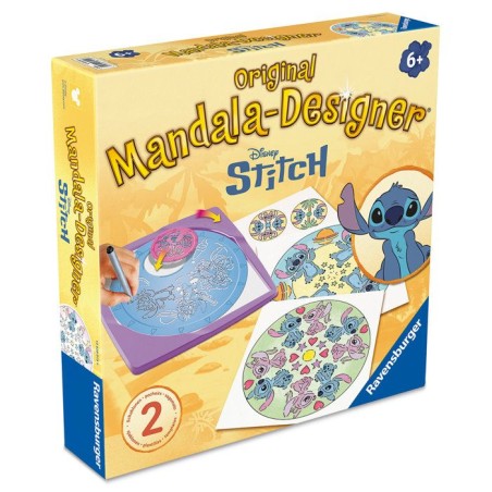 Ravensburger – Mandala Designer – Stitch – Dessin – Loisir créatif – Pochoirs – Disney – Des 6 ans – 12028015