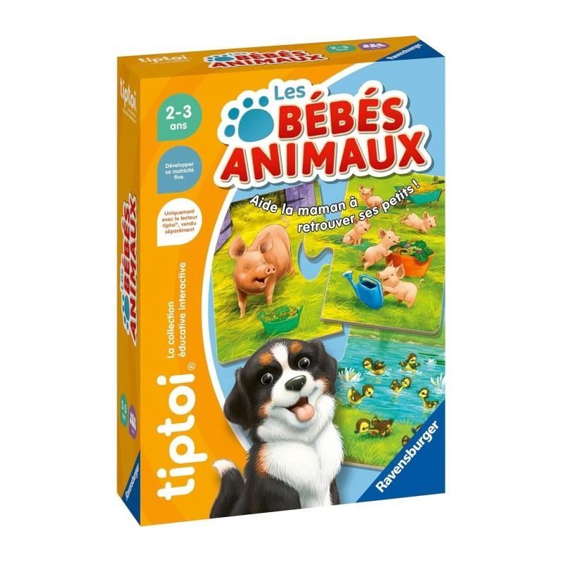 tiptoi Les bébés animaux, Jeu éducatif, 00187, A partir de 2 ans, R