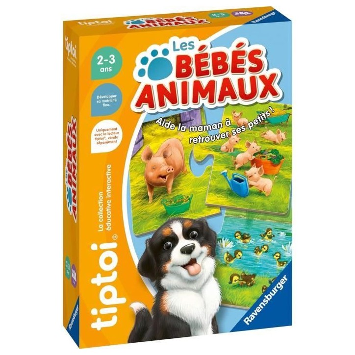 tiptoi Les bébés animaux, Jeu éducatif, 00187, A partir de 2 ans, Ravensburger tiptoi Les bébés animaux, Jeu éducatif, 00187, A partir de 2 ans, Ravensburger