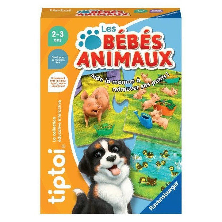 tiptoi Les bébés animaux, Jeu éducatif, 00187, A partir de 2 ans, Ravensburger tiptoi Les bébés animaux, Jeu éducatif, 00187, A partir de 2 ans, Ravensburger