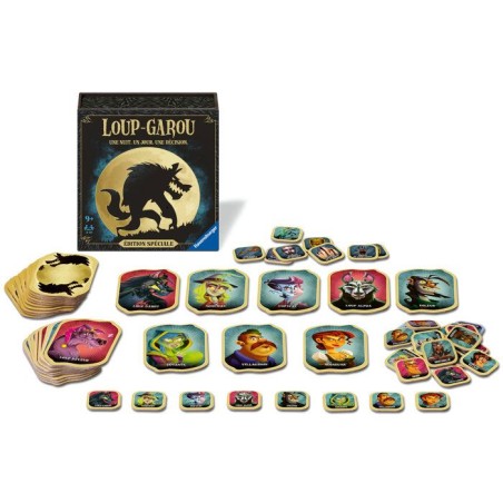 Ravensburger-Loup-Garou pour une Nuit Édition spéciale-Best-of Loup-Garou-Jeu d'Ambiance-des 9 Ans-Appli gratuite-Mixte-24896