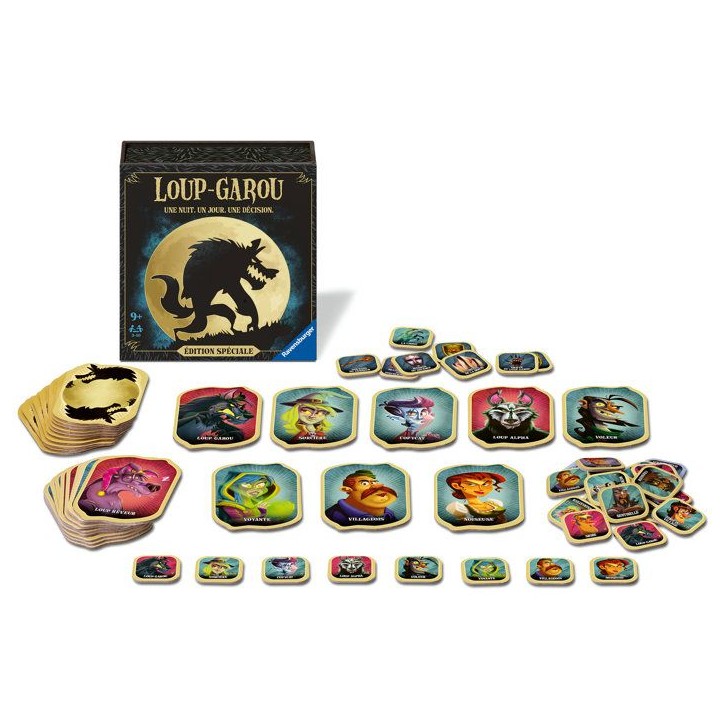 Ravensburger-Loup-Garou pour une Nuit Édition spéciale-Best-of Loup-Garou-Jeu d'Ambiance-des 9 Ans-Appli gratuite-Mixte-24896 Ravensburger-Loup-Garou pour une Nuit Édition spéciale-Best-of Loup-Garou-Jeu d'Ambiance-des 9 Ans-Appli gratuite-Mixte-24896