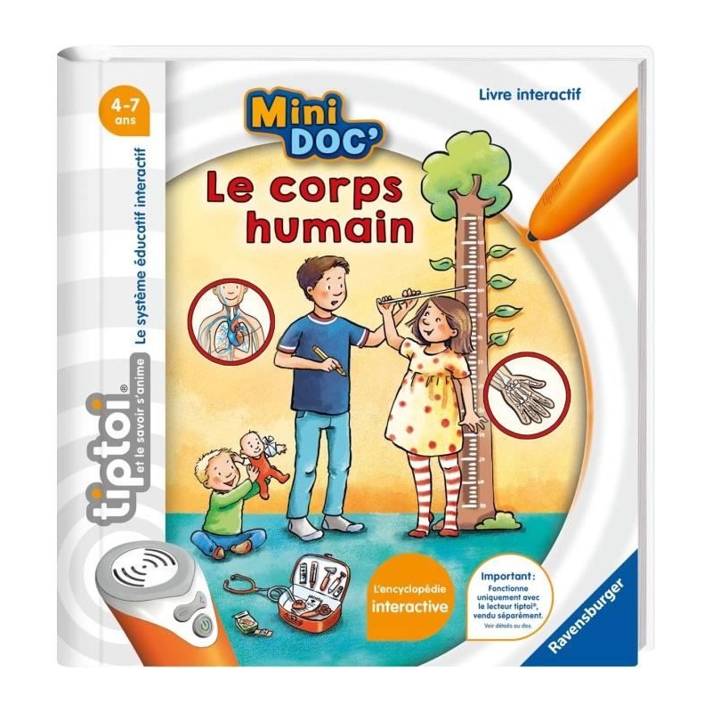 tiptoi, Livre interactif, Mini Doc' Le corps humain, 4 ans, 13099019,
