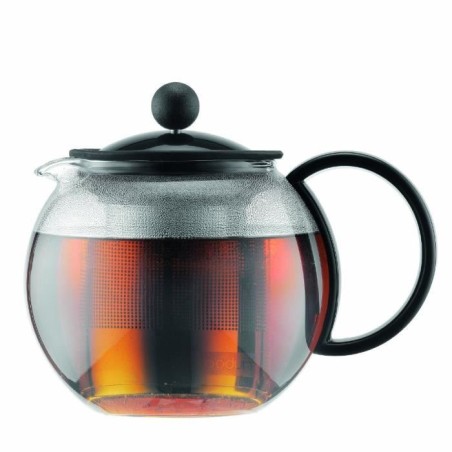 ASSAM - Théiere a piston BODUM , couvercle plastique, filtre en inox, 0.5 l