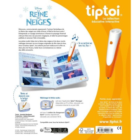 Ravensburger - tiptoi - Livre interactif - La Reine des neiges - Jeu éducatif électronique, sans écran - des 4 ans - 13099077