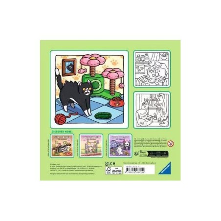 Ravensburger – Cozy coloring – Naughty cats – Coloriage adulte – Activité détente et créative – 48135