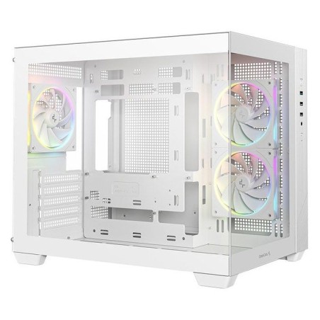Boîtier PC - DEEPCOOL - CG330 - Mini tour - Format Micro-ATX - 3 ventilateurs ARGB inclus - Blanc