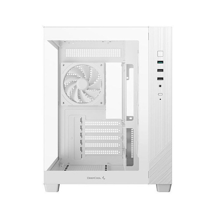 Boîtier PC - DEEPCOOL - CG330 - Mini tour - Format Micro-ATX - 3 ventilateurs ARGB inclus - Blanc