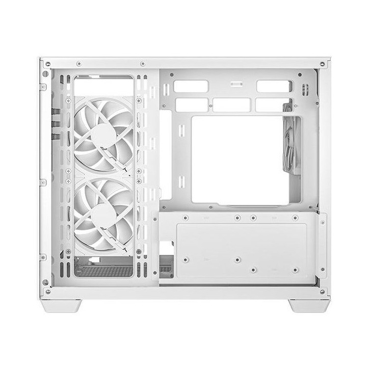 Boîtier PC - DEEPCOOL - CG330 - Mini tour - Format Micro-ATX - 3 ventilateurs ARGB inclus - Blanc
