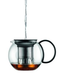ASSAM - Théiere a piston BODUM , couvercle plastique, filtre en inox,