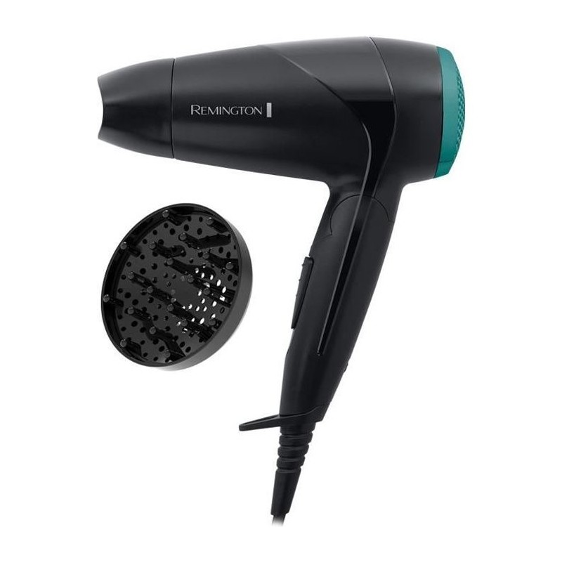 Remington D1500 Seche-Cheveux de Voyage Puissant 2000W On The Go, Poig