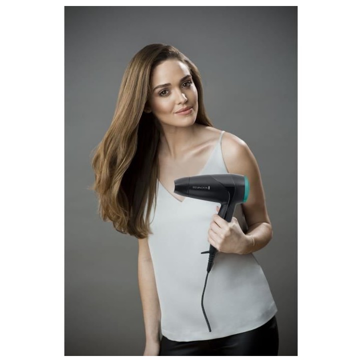 Remington D1500 Seche-Cheveux de Voyage Puissant 2000W On The Go, Poignée Pliable, Ultra Compact Remington D1500 Seche-Cheveux de Voyage Puissant 2000W On The Go, Poignée Pliable, Ultra Compact