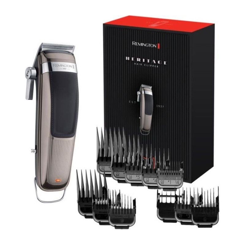 Tondeuse Cheveux Professionnelle Remington HC9100 Heritage - Lames Amo