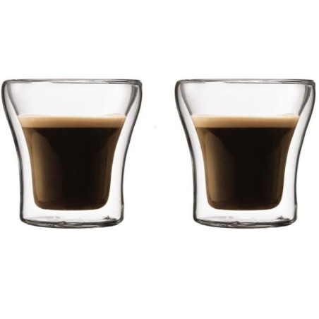 Set 2 verres - BODUM - Assam - Double paroi - 0.1 l - Transparent
