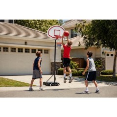 Panier de basketball - REZO - Réglable de 1,65 a 2,10 m - Deux roues