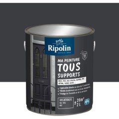 Peinture multi-supports - Gris anthracite - RAL 7016 - Mat - Ripolin - 2L