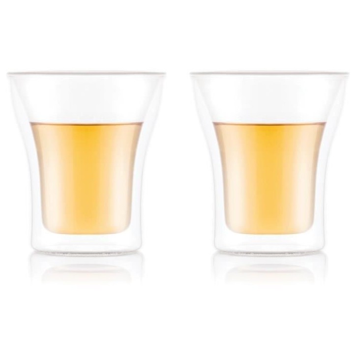 Set 2 verres - BODUM - Assam - Double paroi - 0.2 l - Transparent
