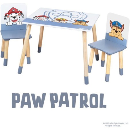 Set table et 2 chaises pour enfant - ROBA - Pat'Patrouille - Pieds en
