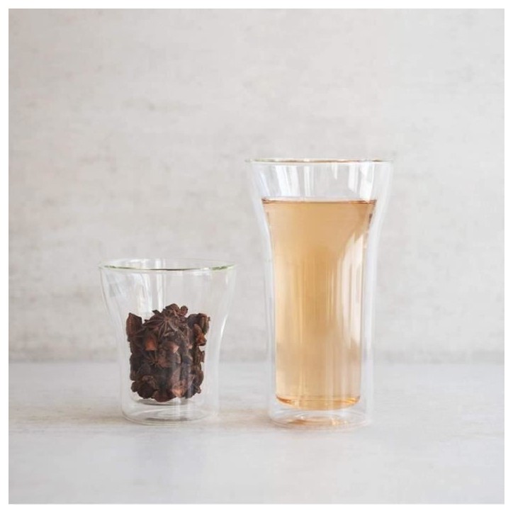 Set 2 verres - BODUM - Assam - Double paroi - 0.2 l - Transparent