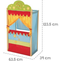 Théâtre de marionnettes - ROBA - Cadre en bois massif - Univers Cirq