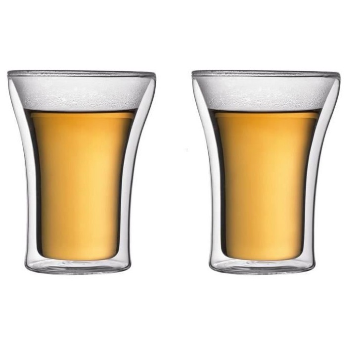 Set 2 verres - BODUM - Assam - Double paroi - 0.25 l - Transparent