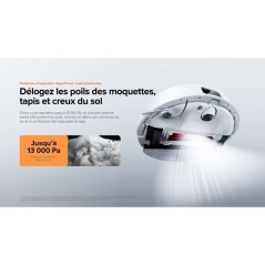 Robot aspirateur laveur - ROBOROCK Q10 Max+ Black - Autonomie longue d