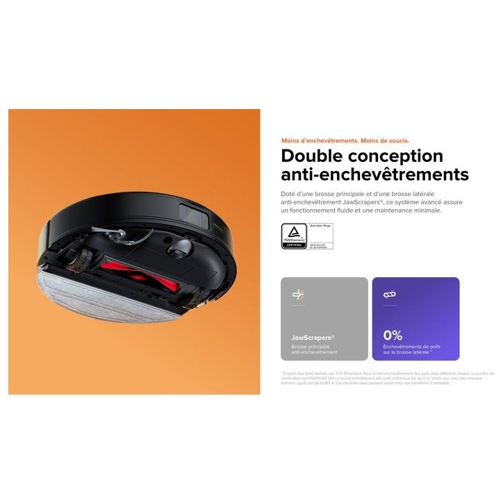 Robot aspirateur laveur - ROBOROCK Q10 Max+ Black - Autonomie longue durée - Aspiration 13 000 Pa - Station automatique Robot aspirateur laveur - ROBOROCK Q10 Max+ Black - Autonomie longue durée - Aspiration 13 000 Pa - Station automatique