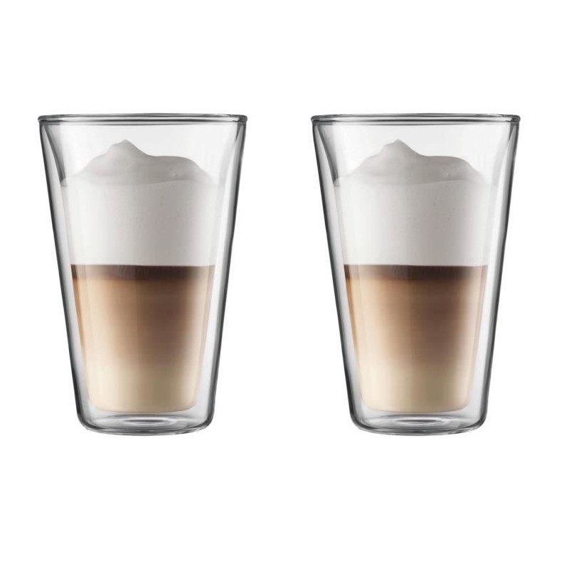 Set 2 verres - BODUM - Canteen - Double paroi - 0.4 l - Transparent Set 2 verres - BODUM - Canteen - Double paroi - 0.4 l - Transparent