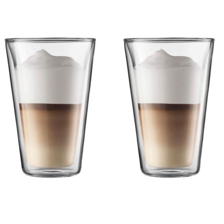 Set 2 verres - BODUM - Canteen - Double paroi - 0.4 l - Transparent