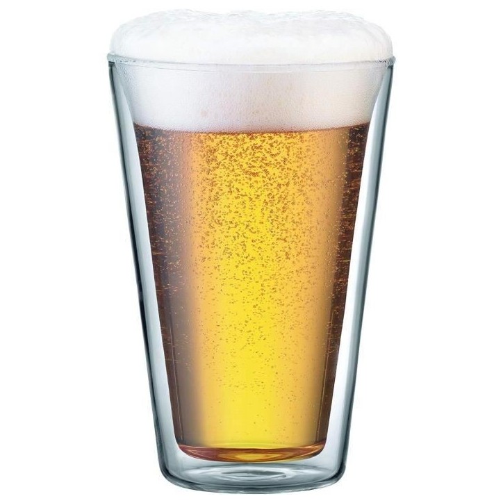 Set 2 verres - BODUM - Canteen - Double paroi - 0.4 l - Transparent