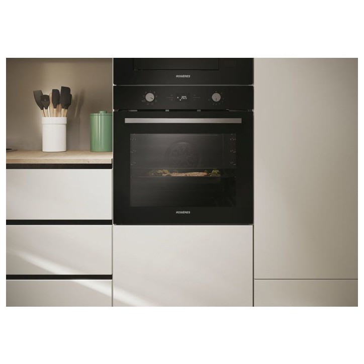 Four catalyse - ROSIERES RO6 T3T1CTB1 - Chaleur tournante - Noir et Inox - 78L Four catalyse - ROSIERES RO6 T3T1CTB1 - Chaleur tournante - Noir et Inox - 78L