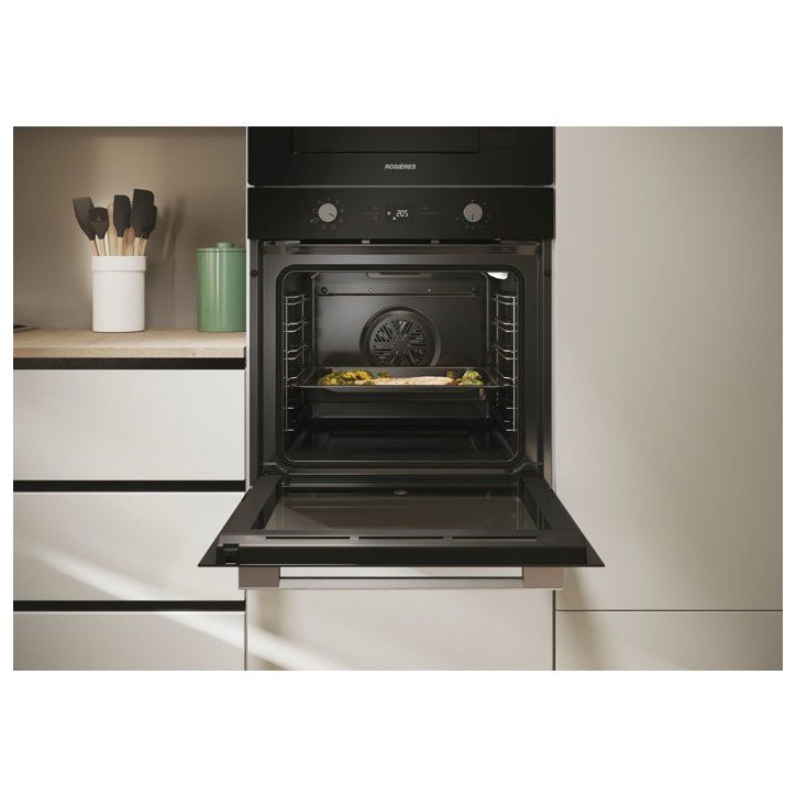 Four catalyse - ROSIERES RO6 T3T1CTB1 - Chaleur tournante - Noir et Inox - 78L Four catalyse - ROSIERES RO6 T3T1CTB1 - Chaleur tournante - Noir et Inox - 78L
